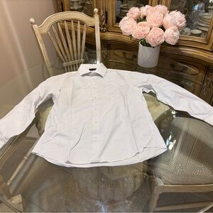 The Men's Store White Casual Button Down Shirt